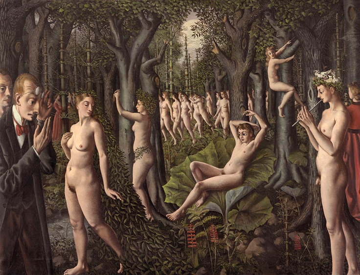 El despertar del bosque (Paul Delvaux, 1939)