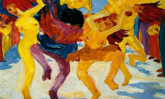 La danza alrededor del becerro de oro (Emil Nolde, 1910)