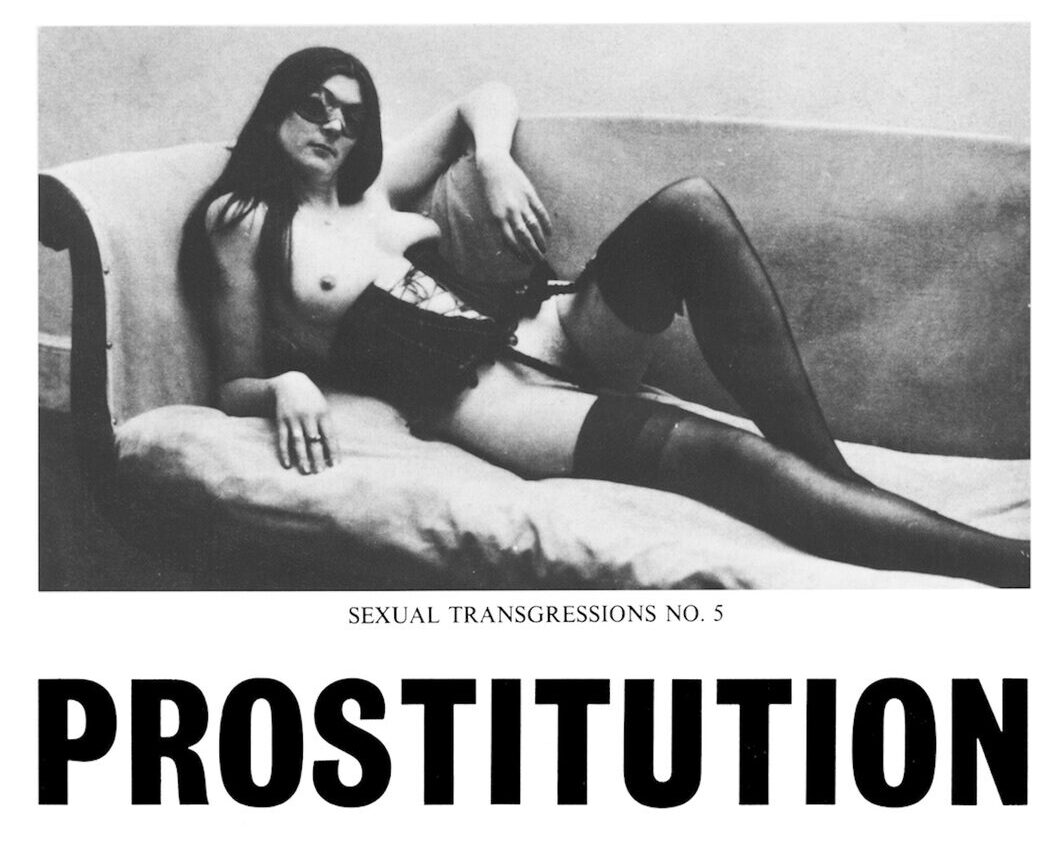 Exhibition poster for Prostitution (Cosey Fanni Tutti, 1976)