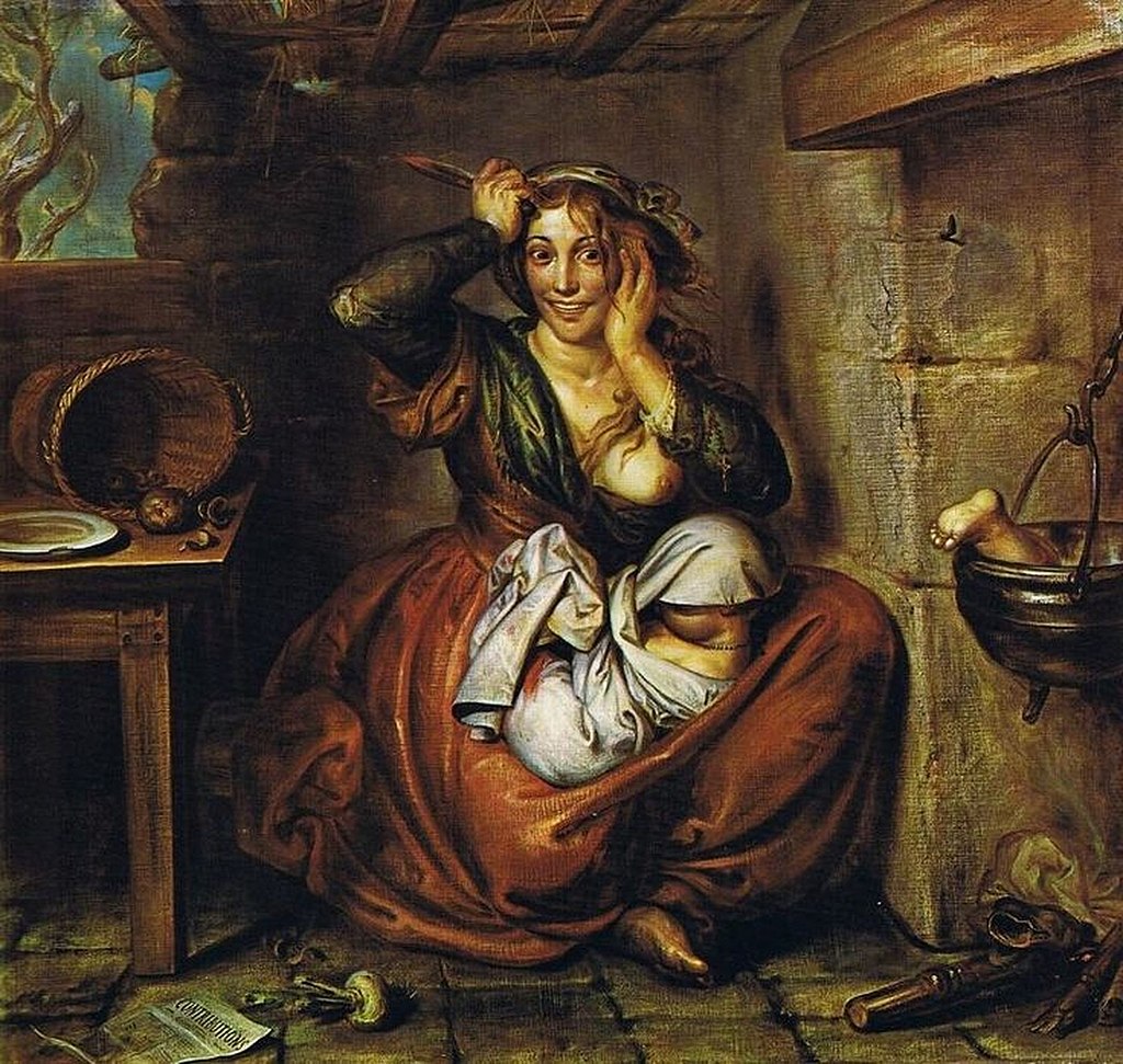 Hambre, locura y crimen (Antoine Wiertz, 1853)